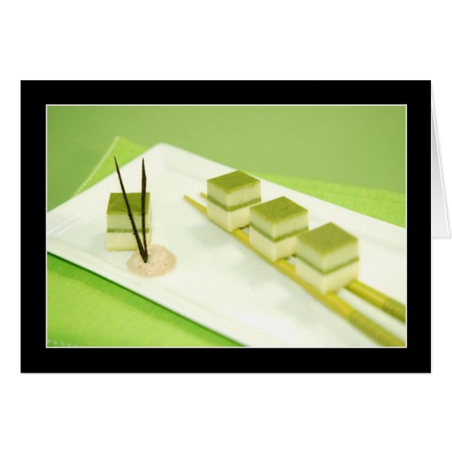 緑茶の豆腐 (正面横)