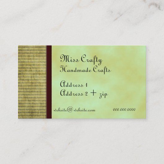 緑茶カスタム名刺 名刺 (正面)