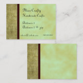 緑茶カスタム名刺 名刺 (正面/裏面)