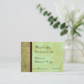 緑茶カスタム名刺 名刺 (スタンド正面)