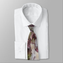 緑茶カモフラージュの樹皮パターン ネクタイ