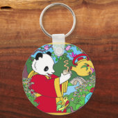 緑茶キーチェーン キーホルダー (正面)