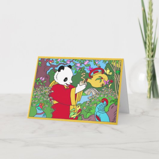 緑茶グリーティングカード カード (正面)