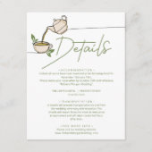 緑茶パーティー結婚詳細 エンクロージャーカード (正面)