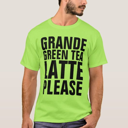 緑茶ラテ恋人Tシャツ Tシャツ (正面)
