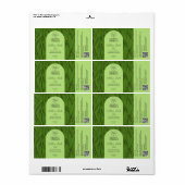 緑茶ラベル ラベル (フルシート)