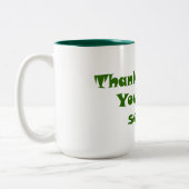 緑茶応援：ありがとうMatcha ツートーンマグカップ (左)