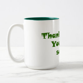 緑茶応援：ありがとうMatcha ツートーンマグカップ