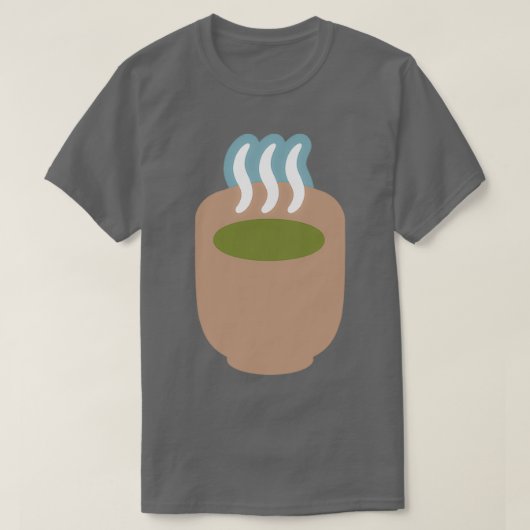 緑茶抹茶お茶ティーカップ取り手なし2 Tシャツ (デザイン正面)