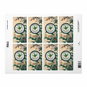 緑茶日本のラベルテンプレート ラベル (フルシート)