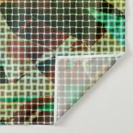 緑茶色と茶色の籠のスタイルは乾燥した藁に似ている タペストリー