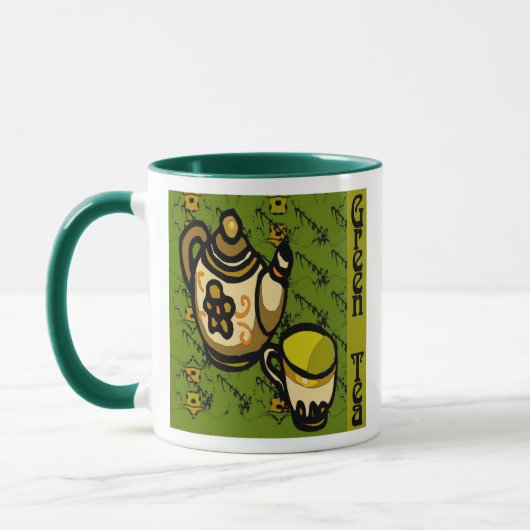 緑茶 マグカップ (左)