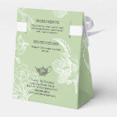 緑茶 – ルーズリーフ茶包装小箱 フェイバーボックス (裏面サイド)