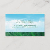 緑茶 |雲と葉 名刺 (裏面)