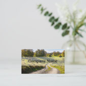 緑草原の景色間の田舎道 名刺 (スタンド正面)