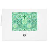 緑華美と白のタイル (裏面横)