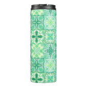 緑華美と白のタイル タンブラー (裏面)