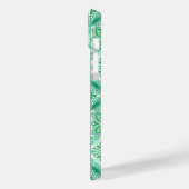 緑華美と白のタイル Case-Mate iPhoneケース (裏面 / 左)