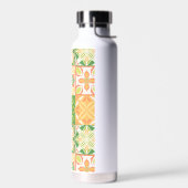 緑華美と黄色のタイル ウォーターボトル (左面)