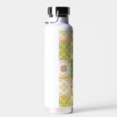 緑華美と黄色のタイル ウォーターボトル (右面)