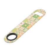 緑華美と黄色のタイル スピード栓抜き (裏面アングル)