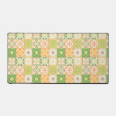 緑華美と黄色のタイル デスクマット (正面)