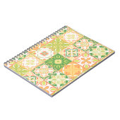 緑華美と黄色のタイル ノートブック (左側)