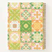 緑華美と黄色のタイル ノートブック (裏面)