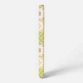 緑華美と黄色のタイル SAMSUNG GALAXYケース (左側面)