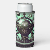 緑華美のクリスタルボールと球体のコードロン スリム缶クーラー (Seltzer正面)