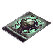 緑華美のクリスタルボールと球体のコードロン ノートブック (左側)