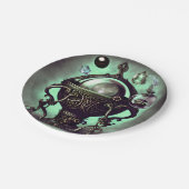 緑華美のクリスタルボールと球体のコードロン ペーパープレート (アングル)