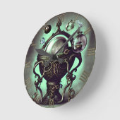 緑華美のクリスタルボールと球体のコードロン ラウンド壁時計 (傾斜)