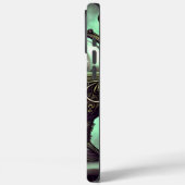 緑華美のクリスタルボールと球体のコードロン Case-Mate iPhoneケース (裏面 / 左)