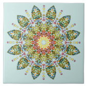 緑華美黄曼荼羅 タイル (正面)