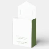 緑葉のエレガントモノグラ結婚ムカスタムズ フェイバーボックス (オープン)