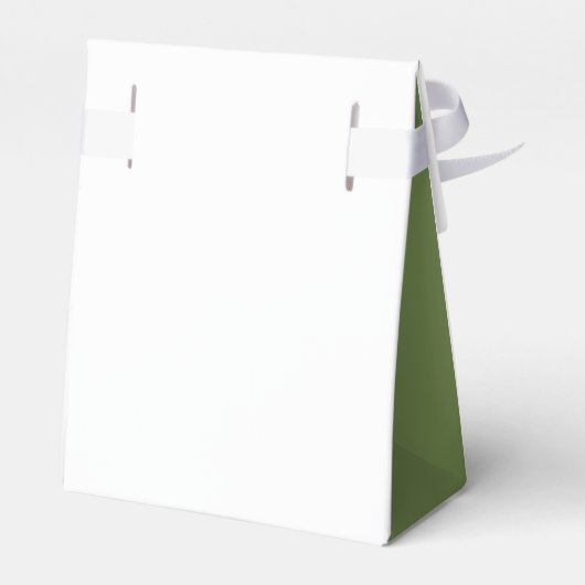 緑葉のエレガントモノグラ結婚ムカスタムズ フェイバーボックス (裏面サイド)