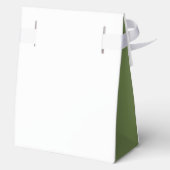 緑葉のエレガントモノグラ結婚ムカスタムズ フェイバーボックス (裏面)