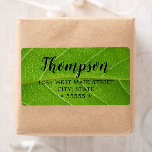 緑葉のクローズアップかわいい葉菜 ラベル (インサイチュ)