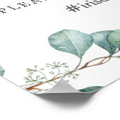 緑葉の共有ザ・ラブラベル写真結婚の ポスター (角)