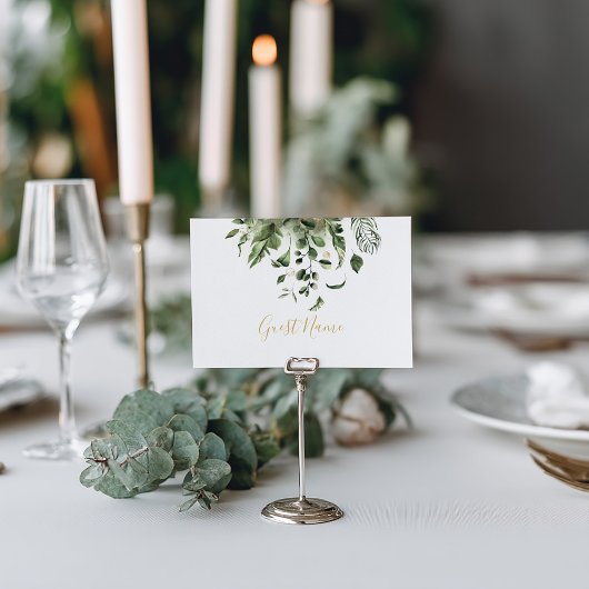 緑葉の座席表 招待状