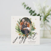 緑葉の数々の家族の写真とクリスマス (スタンド正面)