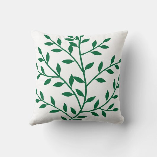 緑葉の木環境にやさしいことをしよう クッション (裏面)