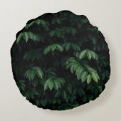 緑葉の木 ラウンドクッション (裏面)