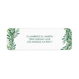 緑葉の水色 ラベル