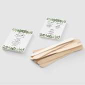 緑葉の結婚式 プログラム ハンドファン (組立なし)