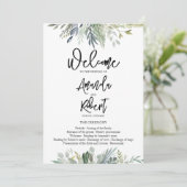 緑葉の結婚式 招待状 (スタンド正面)