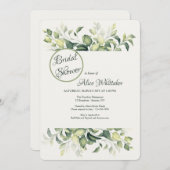 緑葉の花嫁の招待 招待状 (正面/裏面)