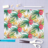 緑葉の花 薄葉紙 (クラフト)