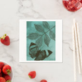 緑葉の蝶 スタンダードカクテルナプキン (インサイチュ)